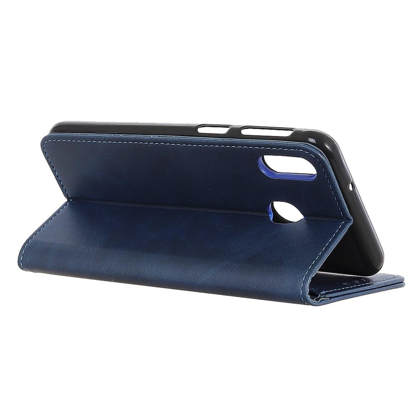 Wallet Case für Samsung Galaxy A40 Echt Leder Magnet Handy Tasche