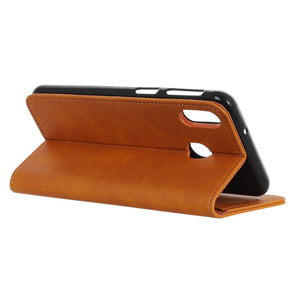Wallet Case für Samsung Galaxy A40 Echt Leder Magnet Handy Tasche