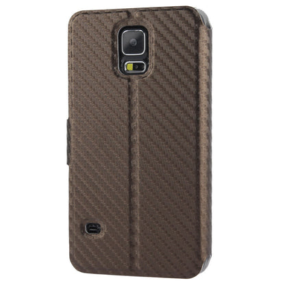 Wallet Case für Samsung Galaxy S5 G900 Carbon Fiber