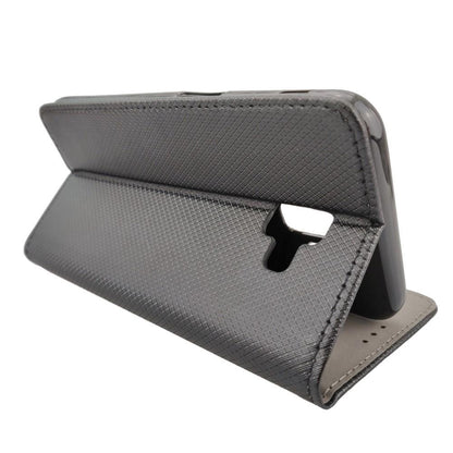Wallet Case für Samsung Galaxy J6+ PLUS 2018 Karo Smart Magnet Handy Tasche