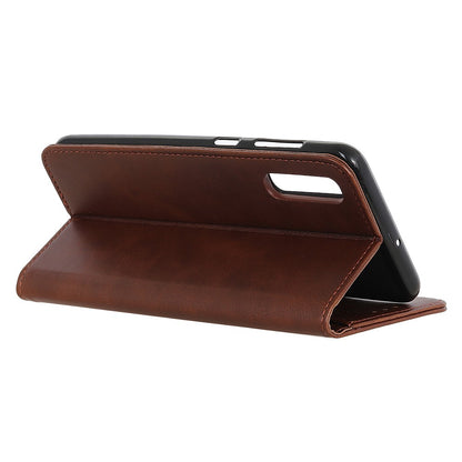 Wallet Case für Samsung Galaxy A70 Echt Leder Magnet Handy Tasche