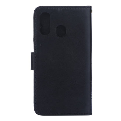 Wallet Case für Samsung Galaxy A40 Butterfly Flower Motiv Handy Tasche