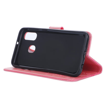 Wallet Case für Samsung Galaxy A40 Butterfly Flower Motiv Handy Tasche
