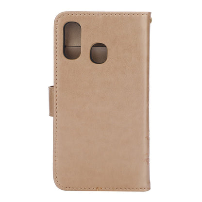 Wallet Case für Samsung Galaxy A40 Butterfly Flower Motiv Handy Tasche