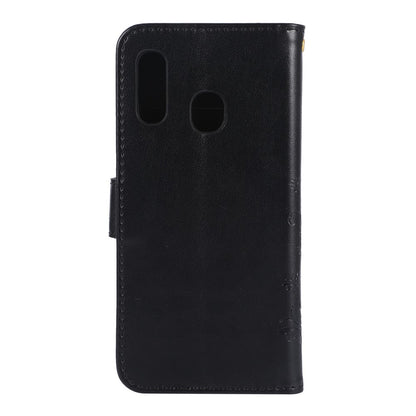 Wallet Case für Samsung Galaxy A20e Butterfly Flower Motiv Handy Tasche