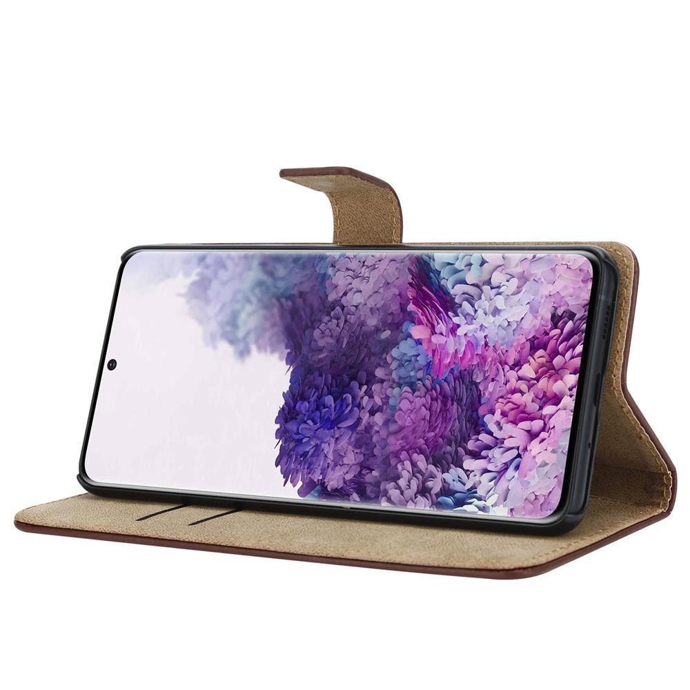Wallet Case für Samsung Galaxy S20+ PLUS Genuine Split Echt Leder Handy Tasche