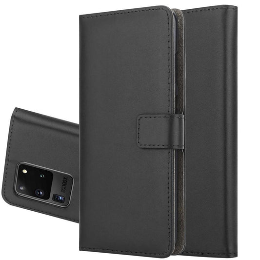Wallet Case für Samsung Galaxy S20 Ultra Genuine Split Echt Leder Handy Tasche