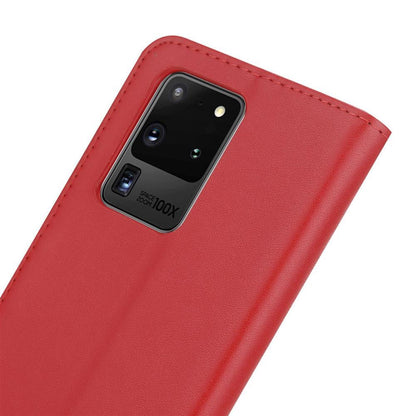 Wallet Case für Samsung Galaxy S20 Ultra Genuine Split Echt Leder Handy Tasche