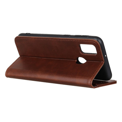 Wallet Case für Samsung Galaxy A21s Echt Leder Magnet Handy Tasche