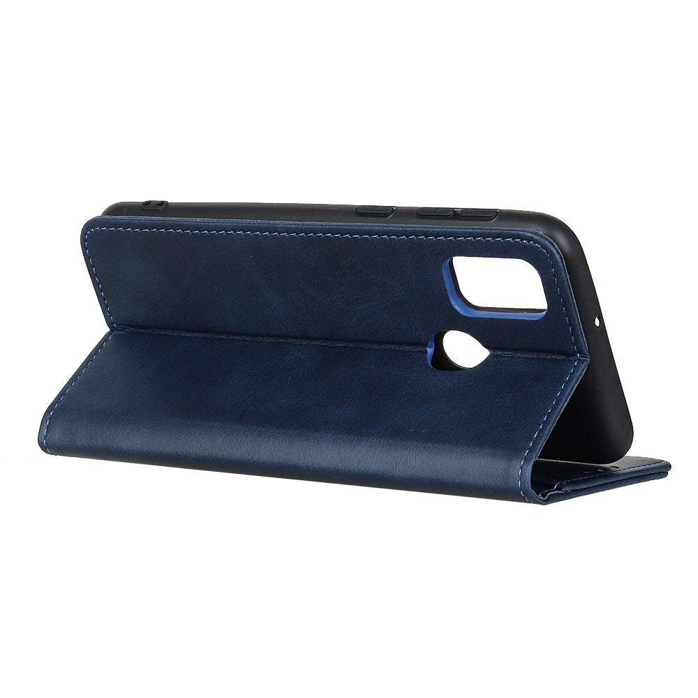 Wallet Case für Samsung Galaxy A21s Echt Leder Magnet Handy Tasche