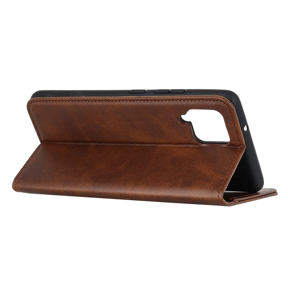 Wallet Case für Samsung Galaxy A42 5G Echt Leder Magnet Handy Tasche