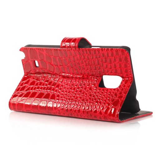 Wallet Case für Samsung Galaxy Note 4 Croco Leder Skin