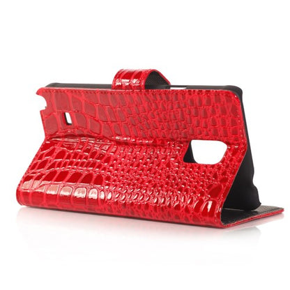 Wallet Case für Samsung Galaxy Note 4 Croco Leder Skin