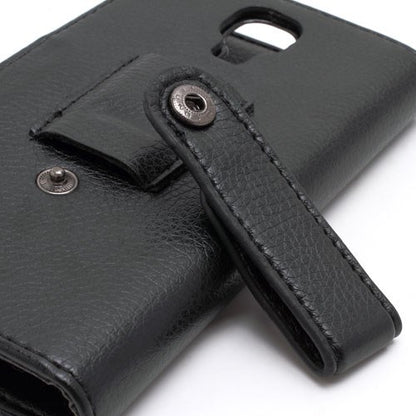 Wallet Case für Samsung Galaxy S4 I9500 Litchi Grain Holster Belt Clip