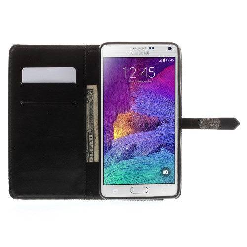 Wallet Case für Samsung Galaxy Note 4 TPU Stylish Rhombus