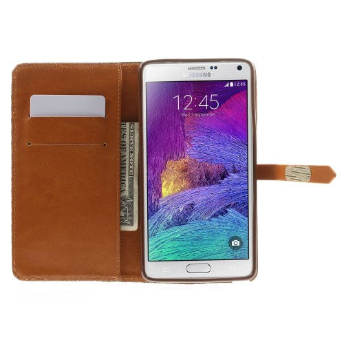 Wallet Case für Samsung Galaxy Note 4 TPU Stylish Rhombus