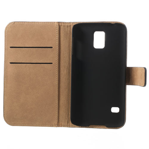 Wallet Case für Samsung Galaxy S5 G900 Echt Leder Magnet