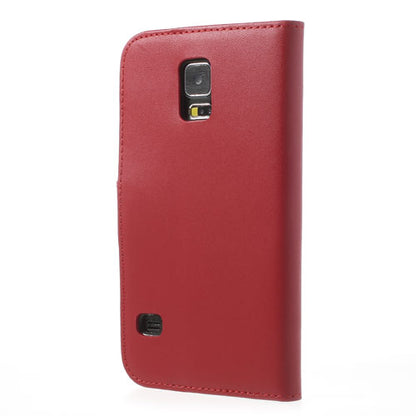 Wallet Case für Samsung Galaxy S5 G900 Echt Leder Magnet