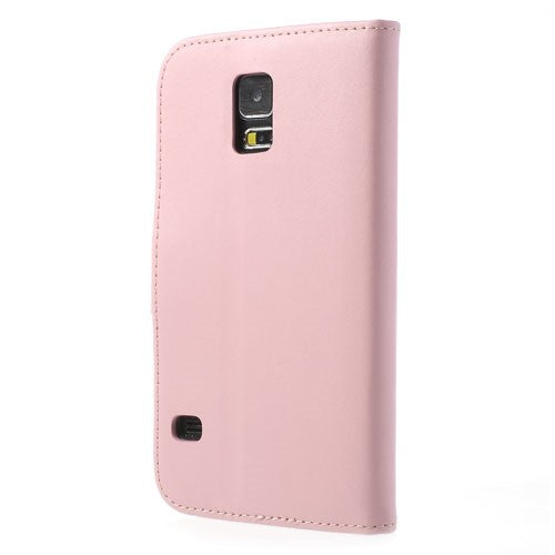 Wallet Case für Samsung Galaxy S5 G900 Echt Leder Magnet