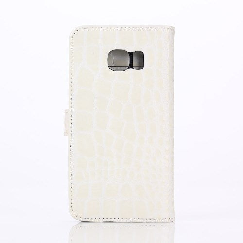 Wallet Case für Samsung Galaxy S6 Edge G925 Crocodile Leder Skin