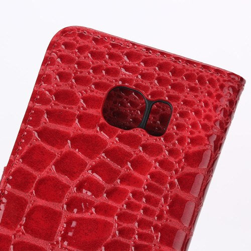 Wallet Case für Samsung Galaxy S6 Edge G925 Crocodile Leder Skin