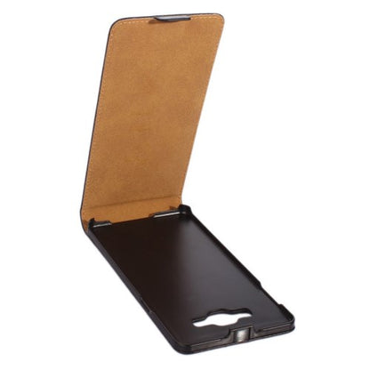 Flip Case für Samsung Galaxy A7 (2015) Echt Leder Magnet Vertikal