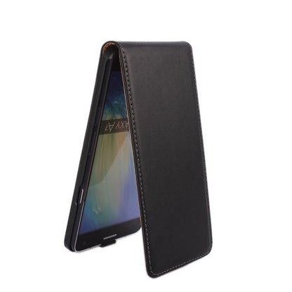 Flip Case für Samsung Galaxy A7 (2015) Echt Leder Magnet Vertikal