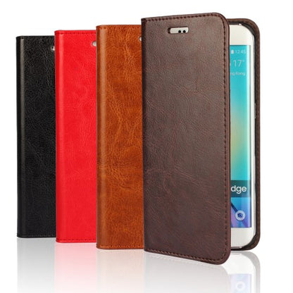 Wallet Case für Samsung Galaxy S6 Edge G925 Genuine Split Echt Leder