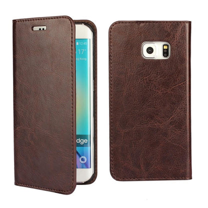 Wallet Case für Samsung Galaxy S6 Edge G925 Genuine Split Echt Leder