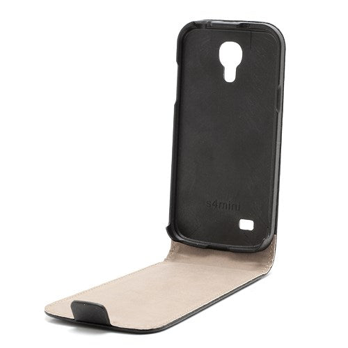 Flip Case für Samsung Galaxy S4 Mini I9190 I9195 Genuine Split Echt Leder