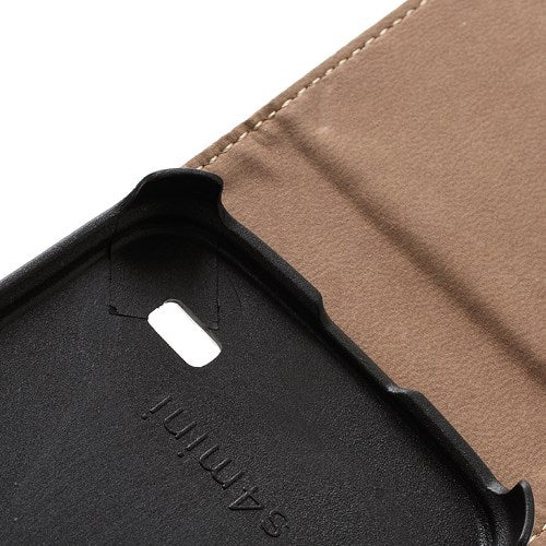 Flip Case für Samsung Galaxy S4 Mini I9190 I9195 Genuine Split Echt Leder