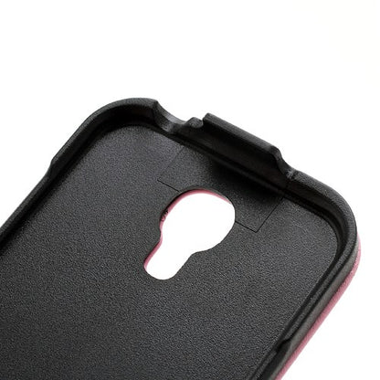 Flip Case für Samsung Galaxy S4 Mini I9190 I9195 Genuine Split Echt Leder