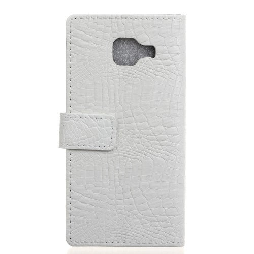 Wallet Case für Samsung Galaxy A3 A310 (2016) Crocodile Skin Kroko Muster