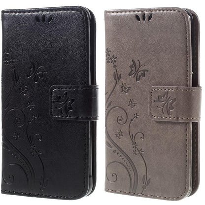 Wallet Case für Samsung Galaxy A3 A310 (2016) Butterfly Flower Motiv
