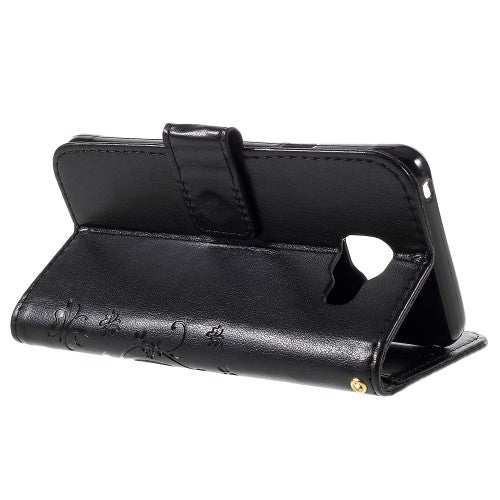 Wallet Case für Samsung Galaxy A3 A310 (2016) Butterfly Flower Motiv