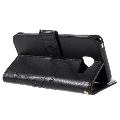 Wallet Case für Samsung Galaxy A3 A310 (2016) Butterfly Flower Motiv