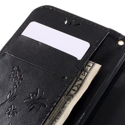 Wallet Case für Samsung Galaxy A3 A310 (2016) Butterfly Flower Motiv