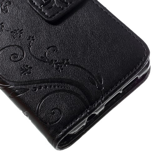 Wallet Case für Samsung Galaxy A3 A310 (2016) Butterfly Flower Motiv
