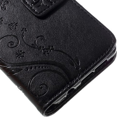 Wallet Case für Samsung Galaxy A3 A310 (2016) Butterfly Flower Motiv