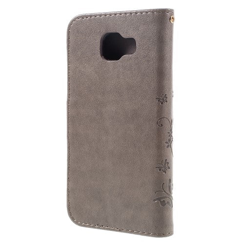 Wallet Case für Samsung Galaxy A3 A310 (2016) Butterfly Flower Motiv
