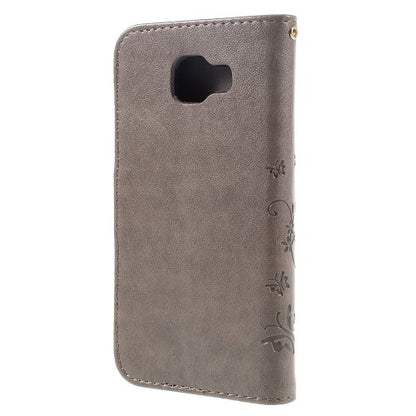 Wallet Case für Samsung Galaxy A3 A310 (2016) Butterfly Flower Motiv