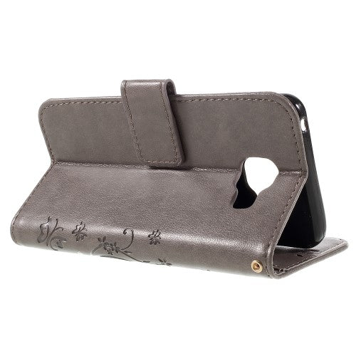 Wallet Case für Samsung Galaxy A3 A310 (2016) Butterfly Flower Motiv