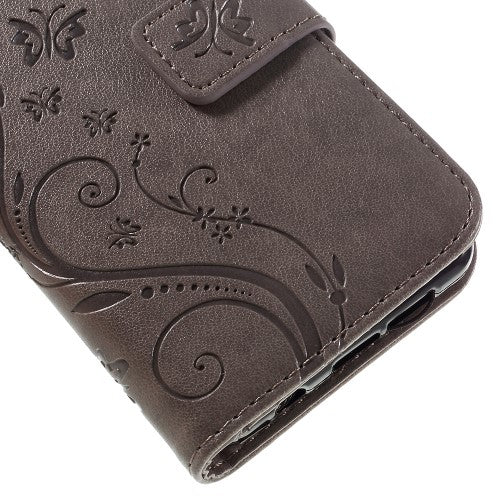 Wallet Case für Samsung Galaxy A3 A310 (2016) Butterfly Flower Motiv