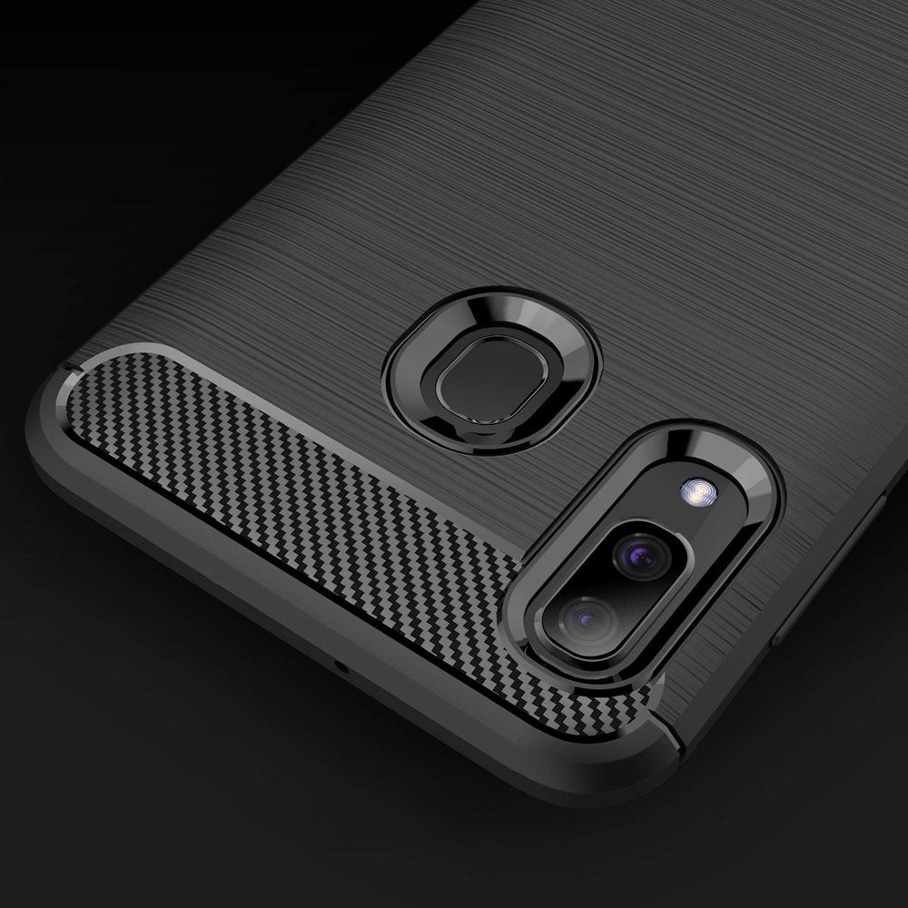 TPU Case für Samsung Galaxy A40 Carbon Skin Brushed Hülle