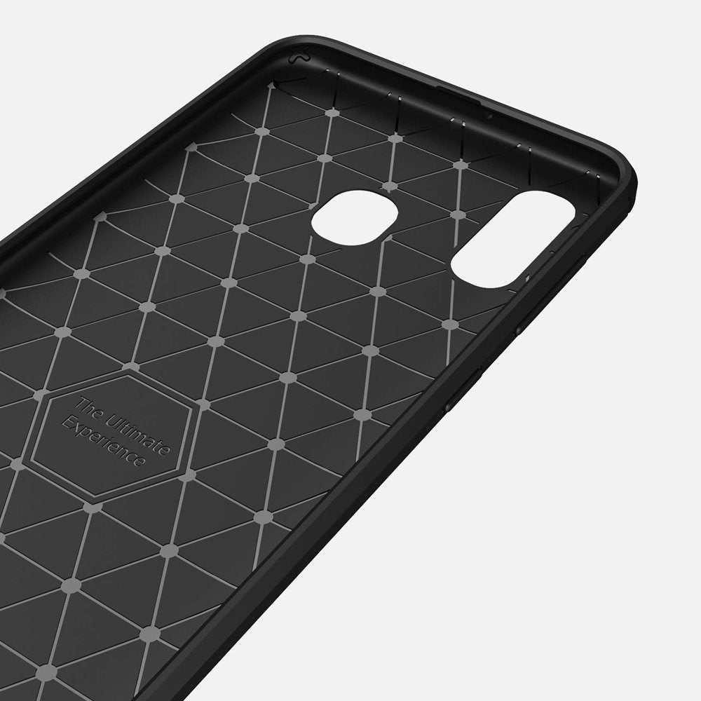 TPU Case für Samsung Galaxy A40 Carbon Skin Brushed Hülle