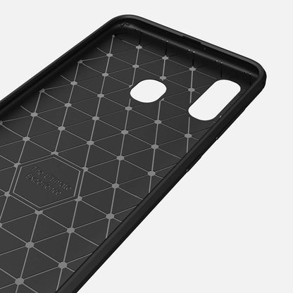 TPU Case für Samsung Galaxy A40 Carbon Skin Brushed Hülle
