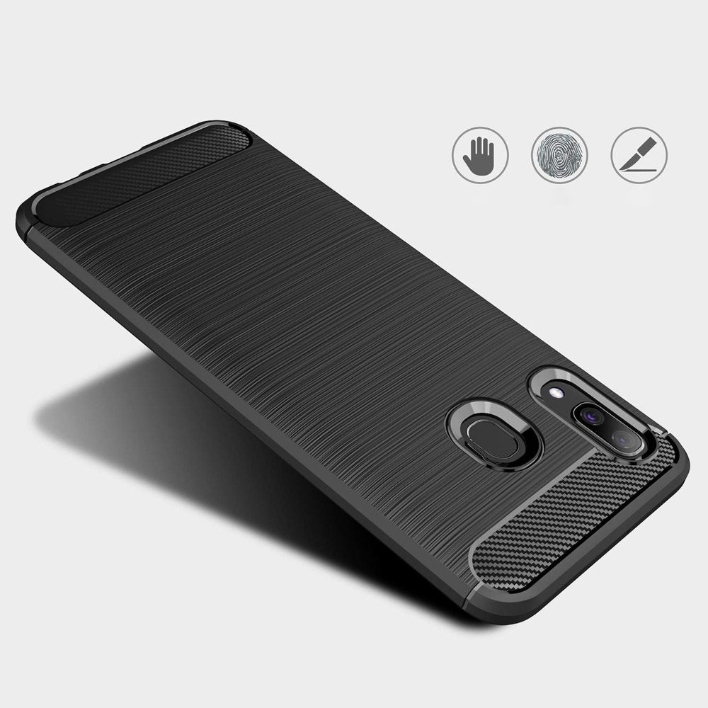 TPU Case für Samsung Galaxy A40 Carbon Skin Brushed Hülle