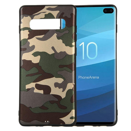 TPU Case für Samsung Galaxy S10+ PLUS Camouflage Muster Flexi Handyhülle