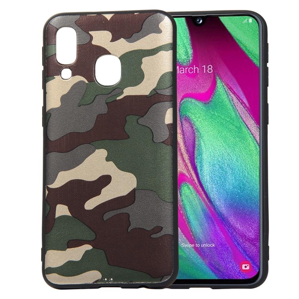 TPU Case für Samsung Galaxy A40 Camouflage Muster Flexi Handyhülle