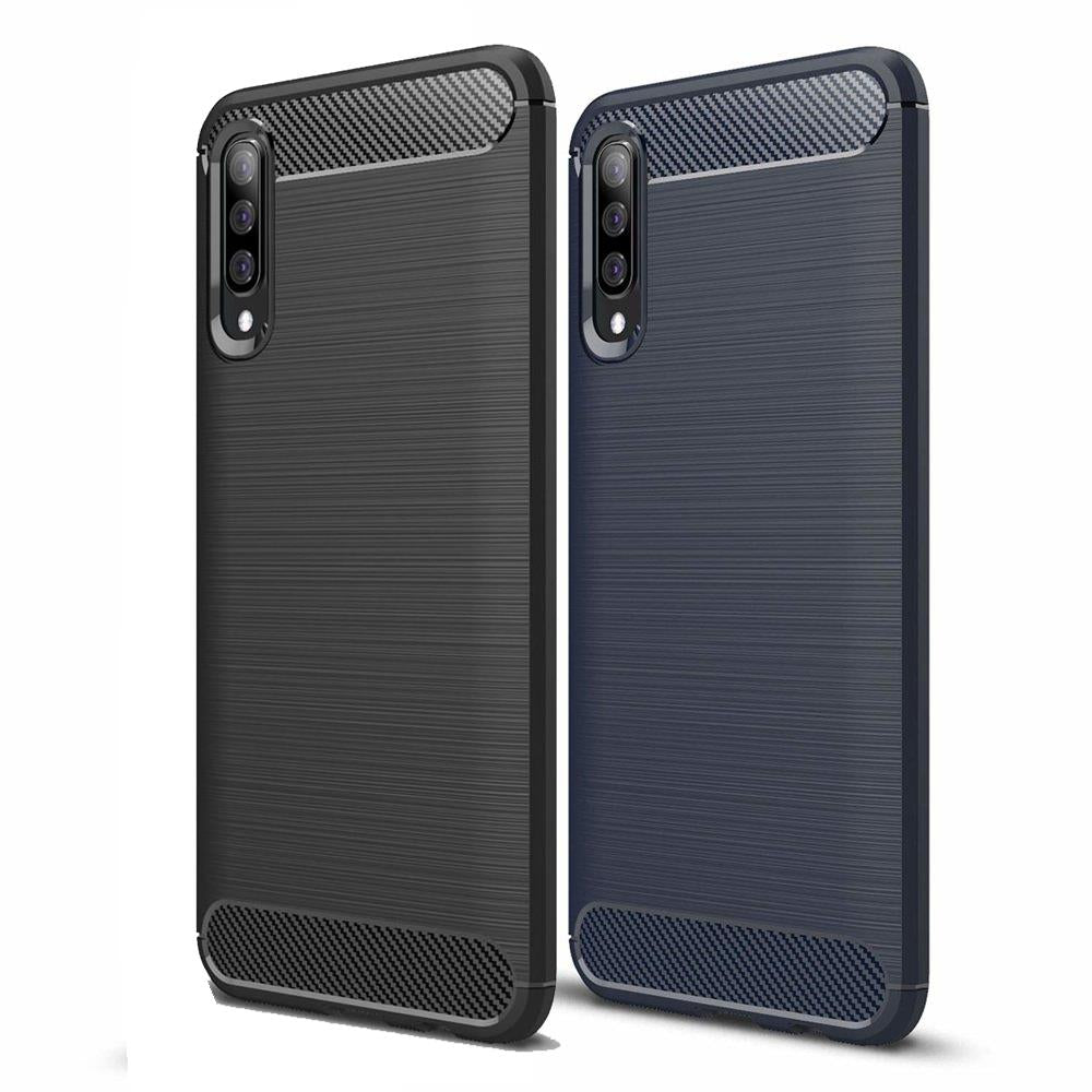 TPU Case für Samsung Galaxy A50 Carbon Skin Brushed Hülle